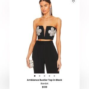 Bardot Ambiance Bustier Top in Black